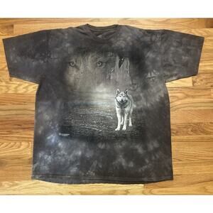 2017 The Mountain Wolf Hollow Gray T Shirt Tie Dye Size XXL 2XL